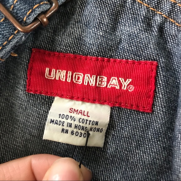 UNIONBAY || denim skirt overalls - Picture 7 of 10